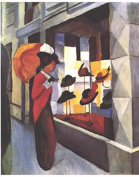 August Macke Hat Store Norge oil painting art